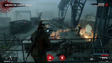 Pictured: A gameplay screenshot from Zombie Army 4.