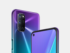 The leaked render indicates that the A92 will be available in Aurora Purple (Image source: @evleaks)