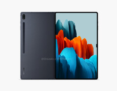 The Samsung GalaxyThe Samsung Galaxy Tab S8 Ultra is thought to hit the shelves in early 2022. (Image source: @OnLeaks &amp; 91Mobiles) Tab S8 Ultra is though to hit the shelves in early 2022. (Image source: @OnLeaks/91Mobiles)