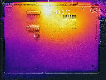 Heat map (underside)