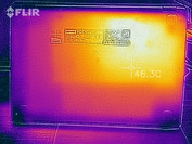 Temperature development underside (load)