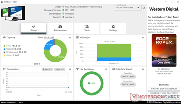 WD Dashboard is compatible with other WD drives including our SN730