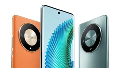 The mid-range Honor Magic6 Lite packs a single selfie shooter up front and a triple camera setup on the back. (Source: Honor)