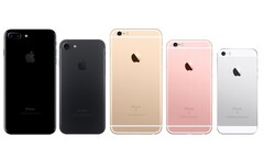 L-R: Apple iPhone 7 Plus, iPhone 7, iPhone 6s Plus, iPhone 6s, iPhone SE. (Image source: AppleInsider - edited)