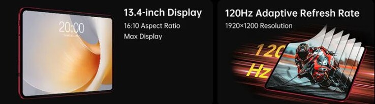 The large Android tablet has a 120Hz screen (Image source: Teclast)