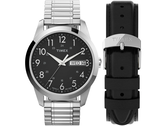 The Timex Main Street Round TWG027900JQ features 30 m (3 bar) water resistance
