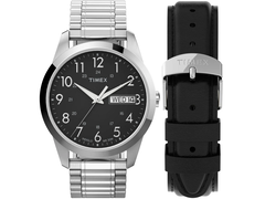The Timex Main Street Round TWG027900JQ features 30 m (3 bar) water resistance
