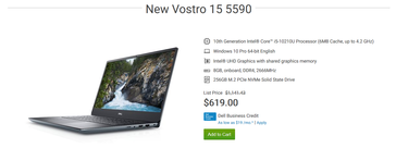 Dell Vostro 15 5590. (Image source: Dell)