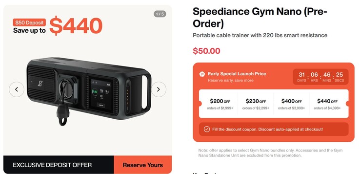 So...what is the price beyond the $50 deposit?