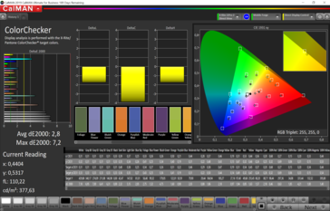 CalMAN - color accuracy (vivid, P3)