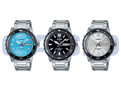 From left to right, Casio MTD-125D-2A3V, MTD-125D-1A3V, and MTD-125D-7AV. (Image source: Casio)