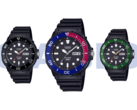 From left to right, Casio MRW-230H-1E1V, MRW-230H-1E2V, and the MRW-230H-1E3V. (Image source: Casio)