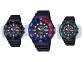 From left to right, Casio MRW-230H-1E1V, MRW-230H-1E2V, and the MRW-230H-1E3V. (Image source: Casio)