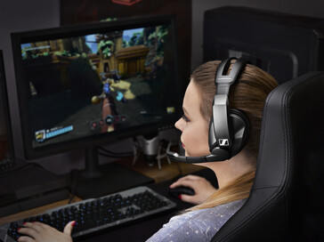 Sennheiser GSP 370 wireless gaming headset in action (Source: Sennheiser)