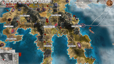 Pictured: A gameplay screenshot from Imperiums: Greek Wars.
