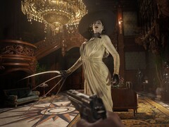 Image showing Lady Dimitrescu in Resident Evil Village. (Image source: Capcom)
