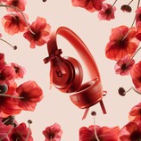 The Jennie special edition Beats Solo 4 headphones come in a vibrant Ruby Red colorway. (Image source: Beats by Dre)