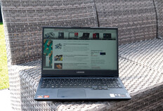 Lenovo Legion 5 15 outdoors in the shade