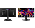 The MSI MPG 272URX QD-OLED and MPG 272QR QD-OLED X50 gaming monitors feature 240Hz and 500Hz refresh rates respectively. (Image source: MSI)