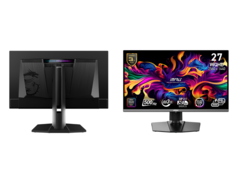 The MSI MPG 272URX QD-OLED and MPG 272QR QD-OLED X50 gaming monitors feature 240Hz and 500Hz refresh rates respectively. (Image source: MSI)