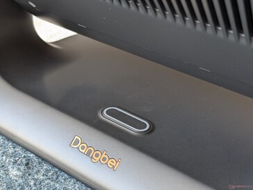 Power button on the base of the unit