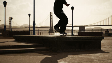 Skating is even more fun with the Golden Gate Bridge in the background.