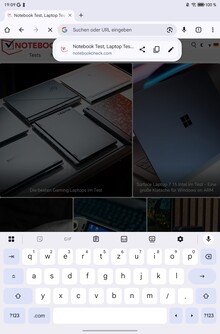 Portrait keyboard