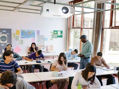 Sharp’s XP-E501U projector (pictured) is designed for use in a classroom. (Image source: Sharp)