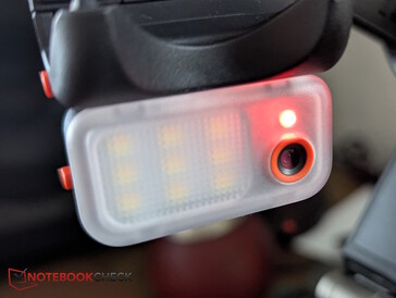 Camera module with LED