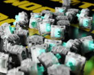Wooting may be planning to launch a split space bar gaming keyboard on Friday May 16. Pictured - Wooting Hall-effect keyboard switches. (Image source: Wooting on Discord)
