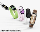 The official teaser hints at slightly larger display with slimmer bezels. Pictured: the Smart Band 10. (Image source: Xiaomi - edited)