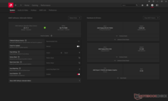 AMD Adrenalin homescreen
