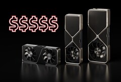 The RTX 5080 and RTX 5090 GPUs are expected to boast 10,752 and 21,760 CUDA cores respectively. (Image source: Nvidia, edited)