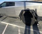 Cybertruck topping up at a Supercharger (image: Tyler Yust/X)