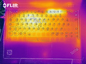 Thermal imaging of the top case under load