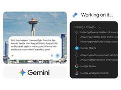 Gemini Spark processes a flight search in Chrome and initiates the booking