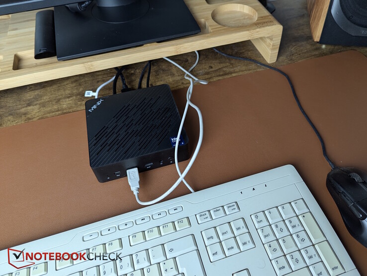 Only 1 USB-A at the back: Mouse or keyboard - one must be at the front