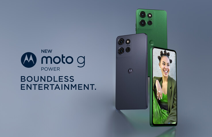 The Moto G Power (2025) comes in Leaf Green or Slate Gray vegan leather. (Source: Motorola)