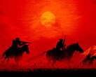 Silhouette of Red Dead Redemption 2 characters on horseback. (Image source: Rockstar)