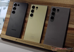 A mock-up of the Galaxy S24 Ultra if it had three rear-facing cameras. (Image source: Notebookcheck - edited)