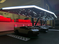 Tesla is planning a futuristic Cyber Canopy Supercharger station design. (Image source: Max de Zegher/X)