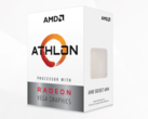 The AMD Athlon 3000G is now available and the unlocked multiplier makes it a strong budget contender. (Source: AMD)