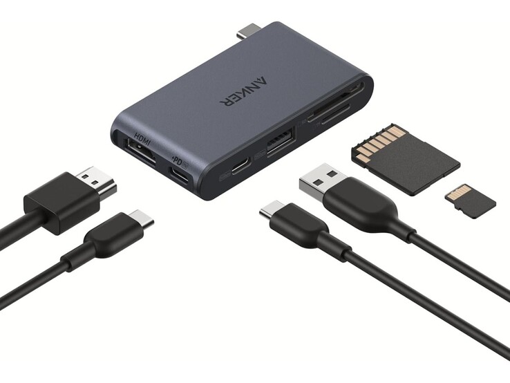 The Anker Nano USB-C Hub (6-in-1, 5Gbps). (Image source: Anker)