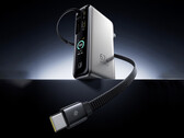 The EnerGeek GT 21 can act both like a power bank and a charging adapter. Pictured: a promo picture showing the front of the portable charger.