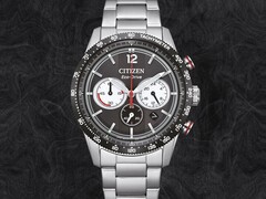 The three new Citizen CA471 watches (CA4714-55E pictured) have tachymetr bezels. (Image source: Citizen, edited)