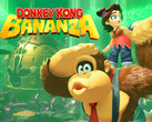 Donkey Kong Bananza artwork showing Donkey Kong and Pauline with logo (Image source: Nintendo of America with edits)
