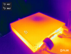 Heat generation during the stress test