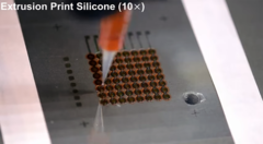 First 3D-printed flexible OLED display creation (image: UMN)