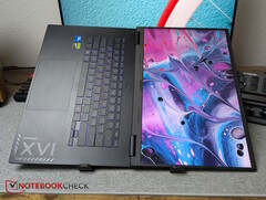 Gigabyte Gaming A16 Pro GA6DH laptop front view with display open and keyboard visible