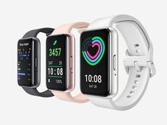 The Samsung Galaxy Fit 3 will be available in three colors. (Image source: Samsung)